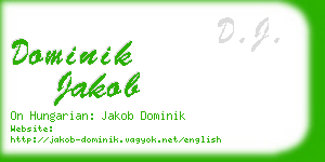 dominik jakob business card